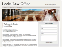 Tablet Screenshot of lockelawoffice.com